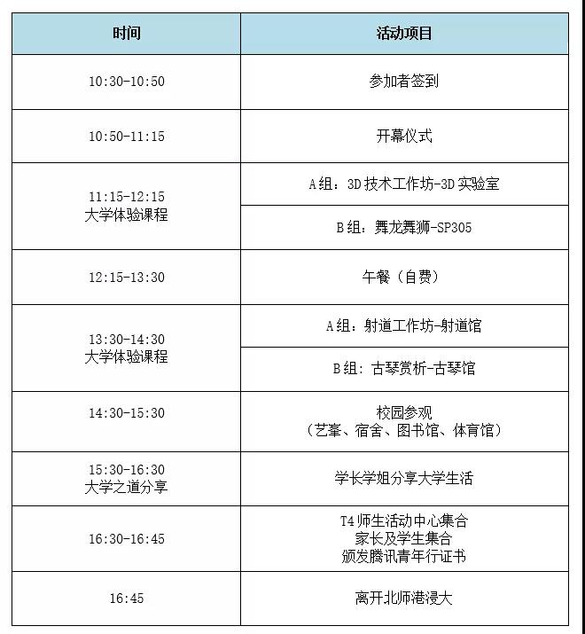 腾讯青年行日程