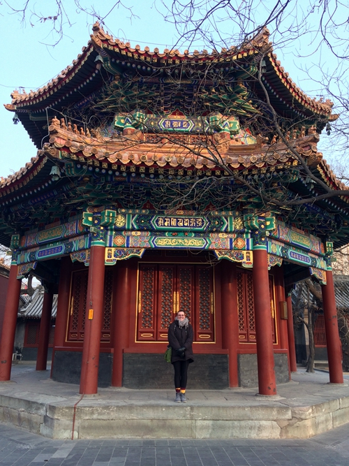 Jenna at Lama Temple